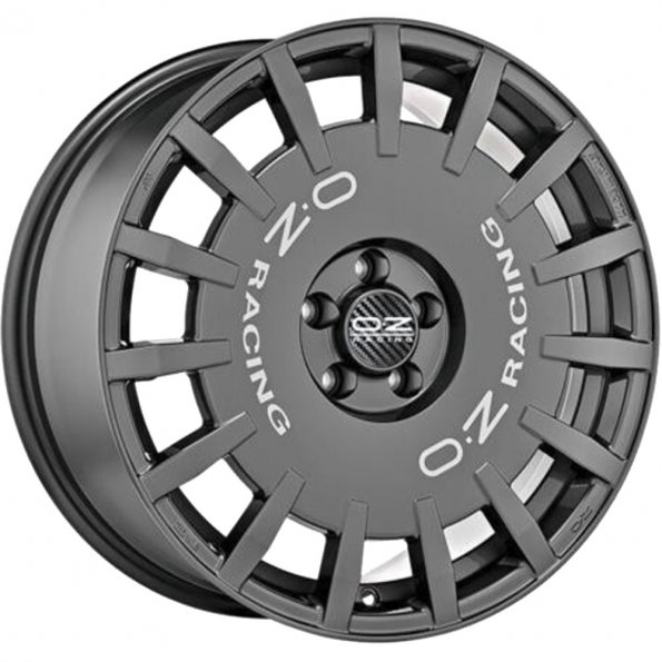 OZ RALLY RACING DARK GRAPHITE SILVER LETTERING