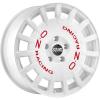 OZ RALLY RACING RACE WHITE RED LETTERING