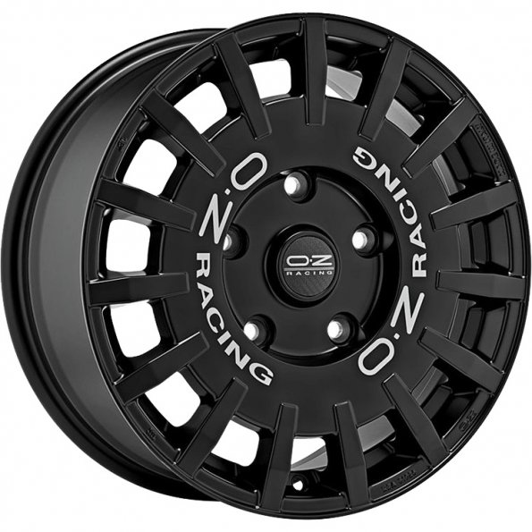 OZ RALLY RACING VAN MATT BLACK SILVER LETTERING