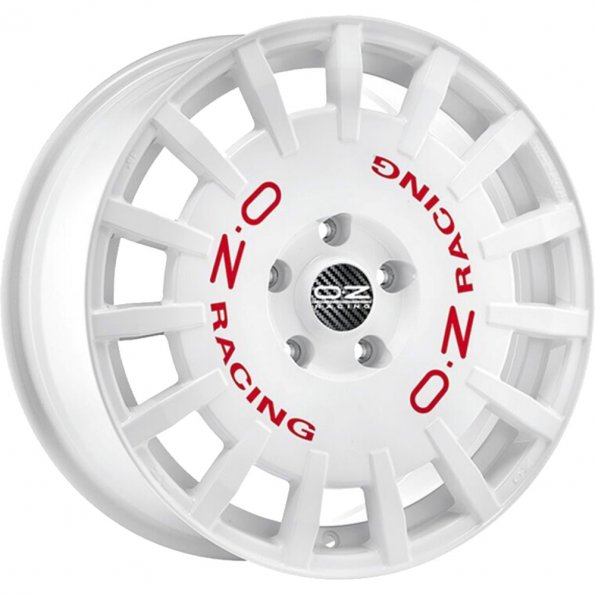 OZ RALLY RACING VAN RACE WHITE RED LETTERING