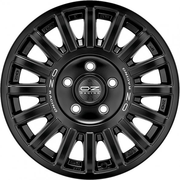 OZ RALLY RAID MATT BLACK SILVER LETTERING