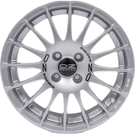 OZ Racing Superturismo GT Race Silver Black Lettering Race Silver Black Lettering
