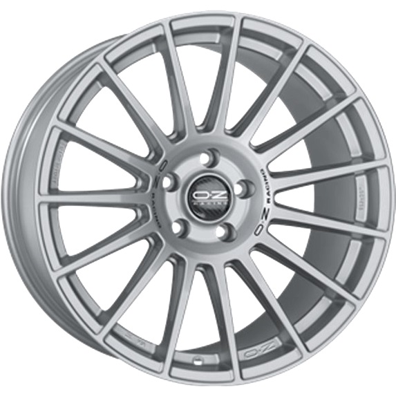 OZ SUPERTURISMO DAKAR MATT RACE SILVER BLACK LETTERING