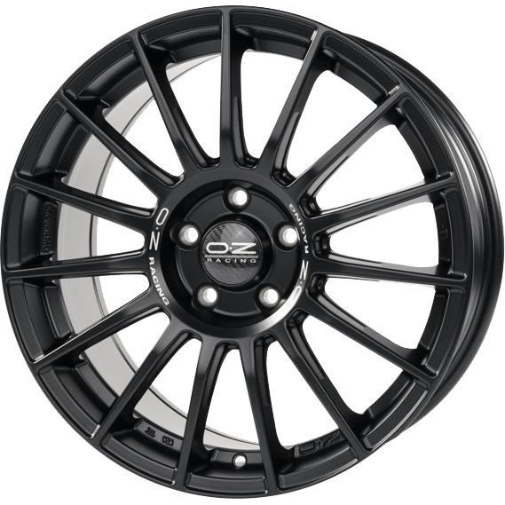 OZ SUPERTURISMO LM MATT BLACK SILVER LETTERING